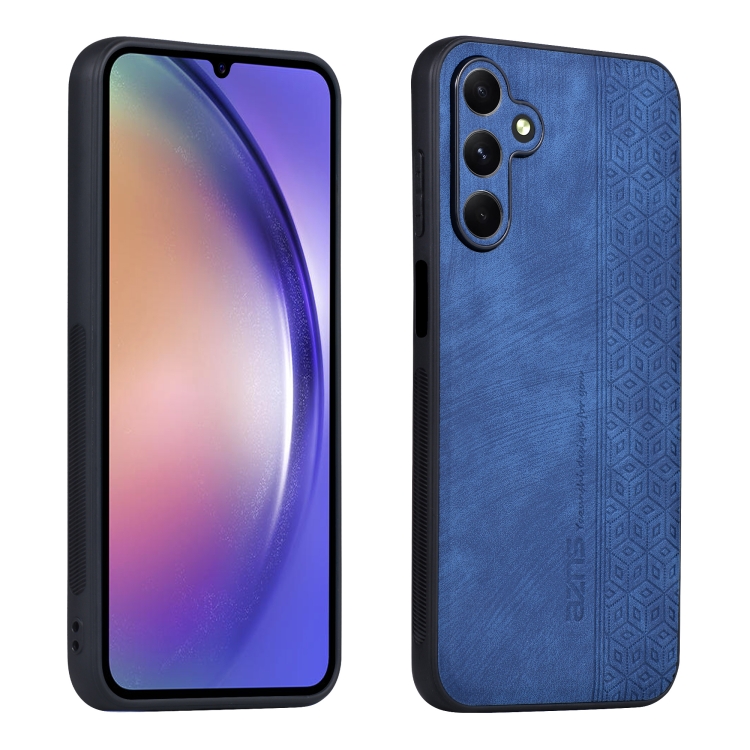 SKLO + KRYT 2v1 pre Samsung Galaxy A15 / A15 5G - EMBOSSED modrý