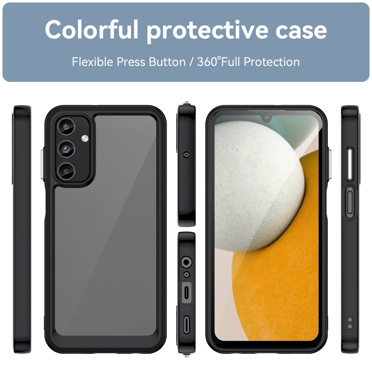 ACRYLIC Zadný kryt pre Samsung Galaxy A15 / A15 5G - čierny