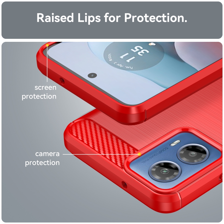 SKLO + KRYT 2v1 pre Motorola Moto G34 5G - CARBON červený
