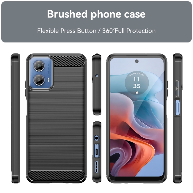CARBON Zadný kryt pre Motorola Moto G34 5G - čierny