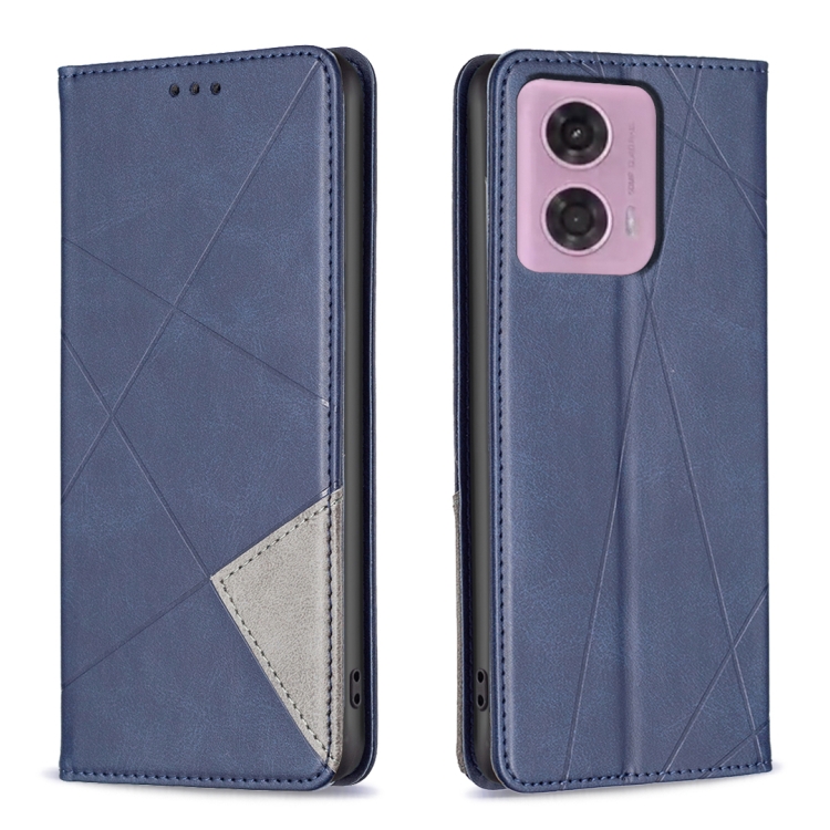 SKLO + PUZDRO 2v1 pre Motorola Moto G04 / G24 / G24 Power - Knižkové puzdro TEXTURE modré