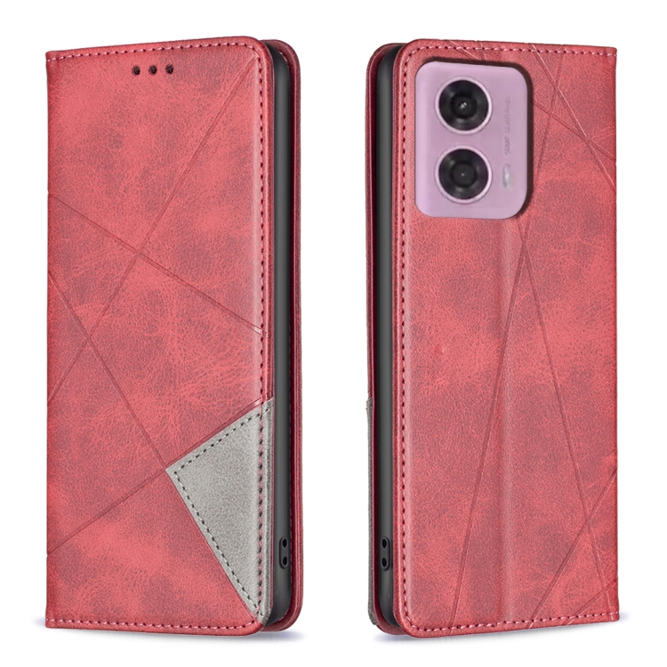 SKLO + PUZDRO 2v1 pre Motorola Moto G04 / G24 / G24 Power - Knižkové puzdro TEXTURE červené