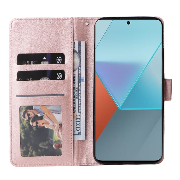 SKLO + KRYT 2v1 pre Xiaomi Redmi Note 13 Pro 5G - Knižkové puzdro SOLID ružové
