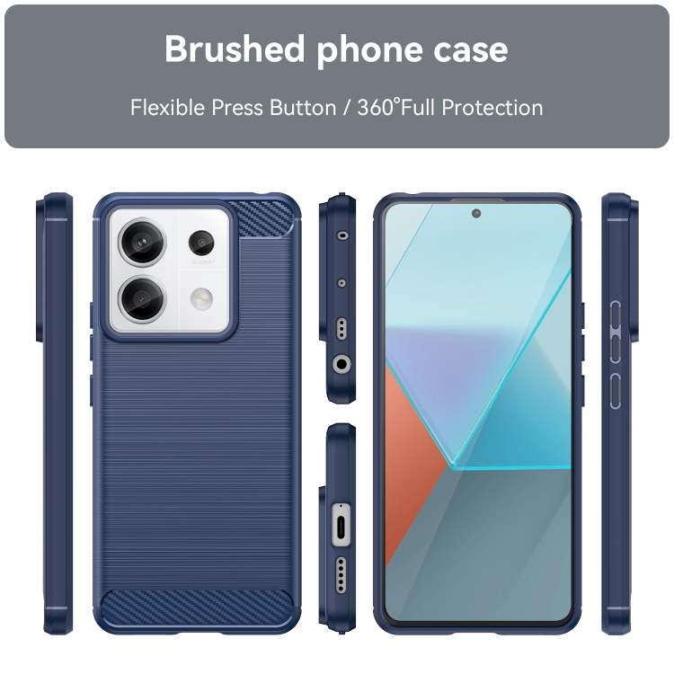 CARBON Zadný kryt pre Xiaomi Redmi Note 13 Pro 5G - modrý