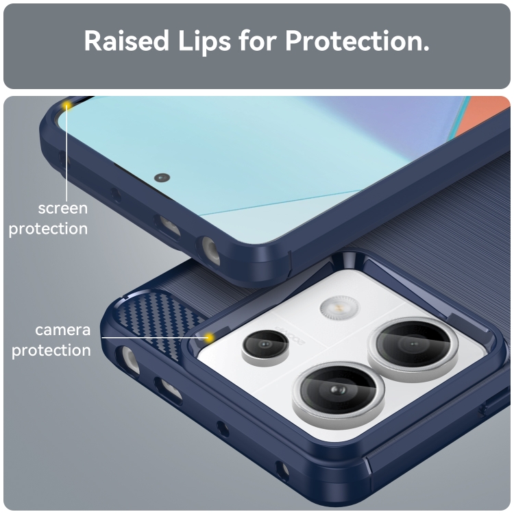CARBON Zadný kryt pre Xiaomi Redmi Note 13 Pro 5G - modrý