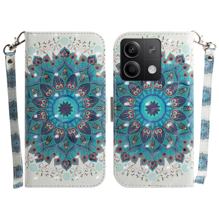 SKLO + PUZDRO 2v1 pre Xiaomi Redmi Note 13 5G - Knižkové puzdro INK Mandala