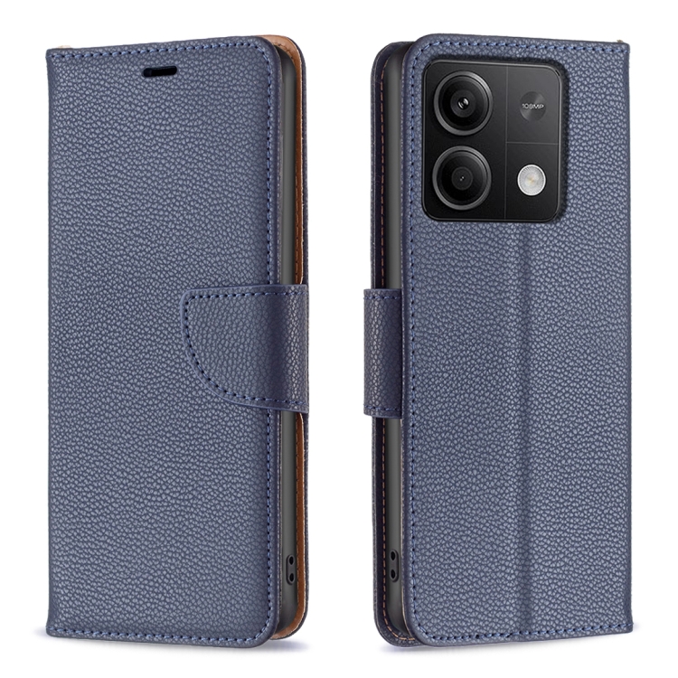 SKLO + PUZDRO 2v1 pre Xiaomi Redmi Note 13 - Knižkové puzdro LAMBSKIN modré