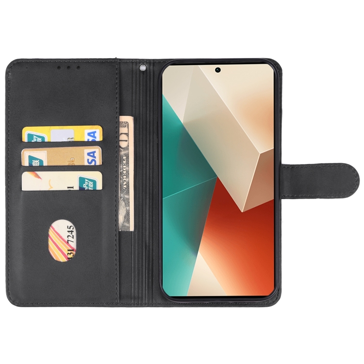 SKLO + PUZDRO 2v1 pre Xiaomi Redmi Note 13 - Knižkové puzdro SOLID čierne
