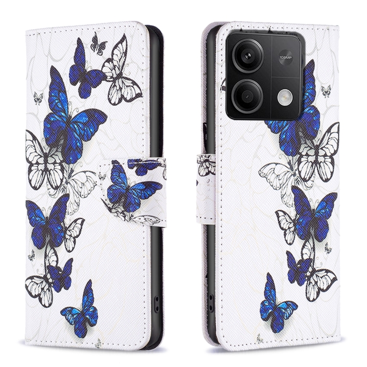 SKLO + PUZDRO 2v1 pre Xiaomi Redmi Note 13 - Knižkové puzdro INK BUTTERFLY 01