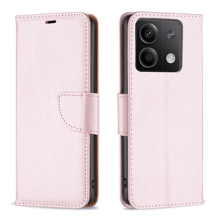 LAMBSKIN Peňaženkové puzdro pre Xiaomi Redmi Note 13 - ružové