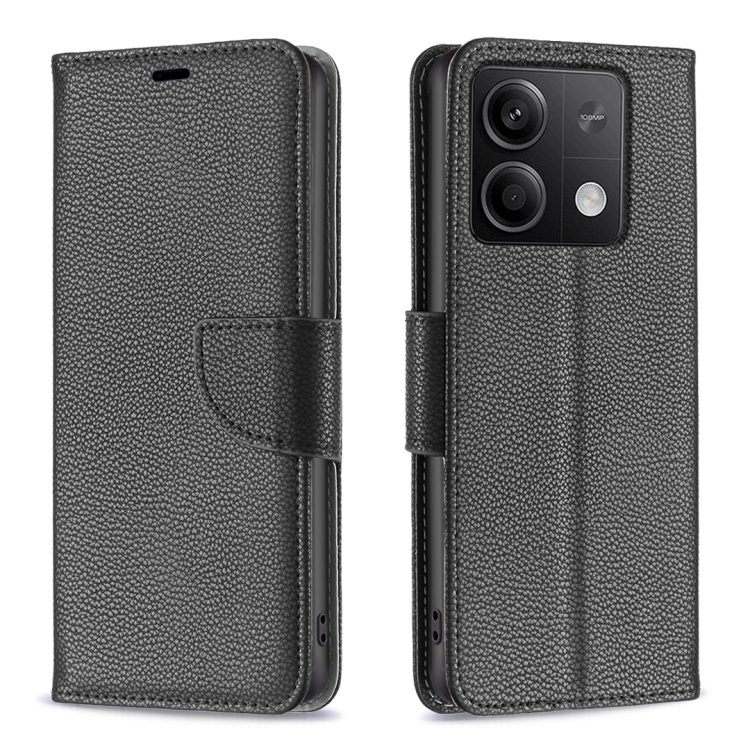 LAMBSKIN Peňaženkové puzdro pre Xiaomi Redmi Note 13 - čierne