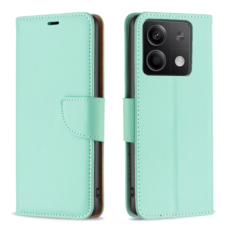 LAMBSKIN Peňaženkové puzdro pre Xiaomi Redmi Note 13 - mentolové