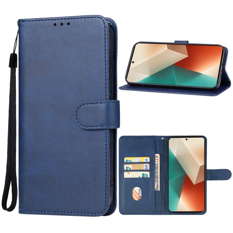 SOLID Peňaženkové puzdro pre Xiaomi Redmi Note 13 - modré