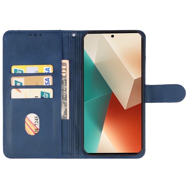 SOLID Peňaženkové puzdro pre Xiaomi Redmi Note 13 - modré