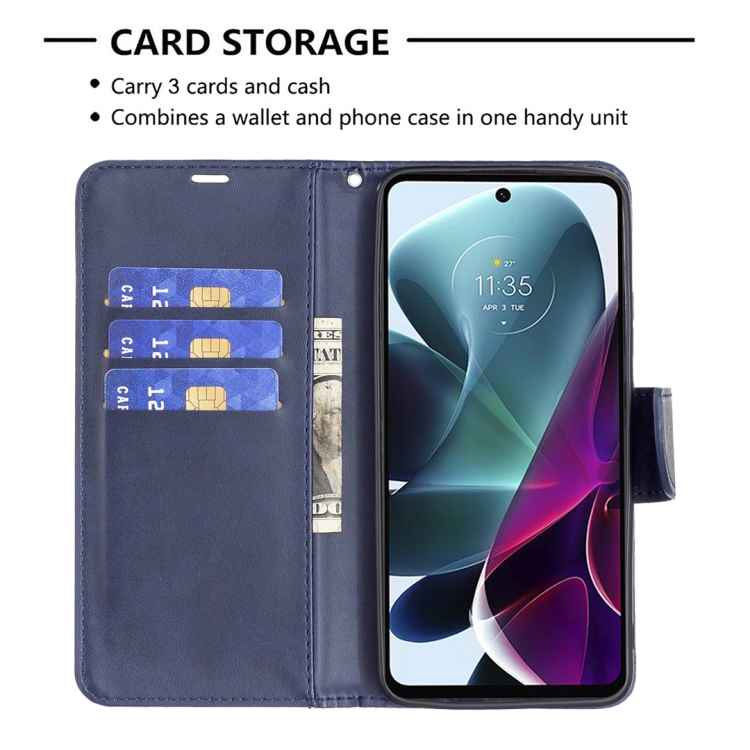 Knižkové puzdro pre Motorola Moto G200 5G - Solid modré