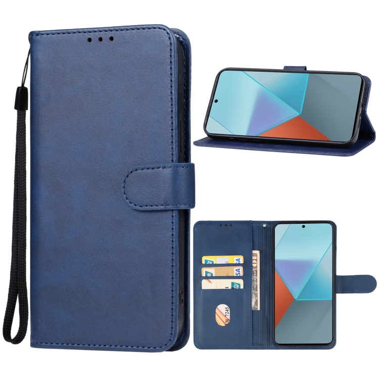 SOLID Peňaženkové puzdro pre Xiaomi Redmi Note 13 Pro - modré