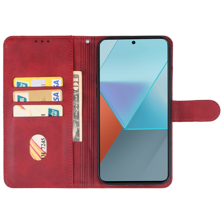 SOLID Peňaženkové puzdro pre Xiaomi Redmi Note 13 Pro - červené