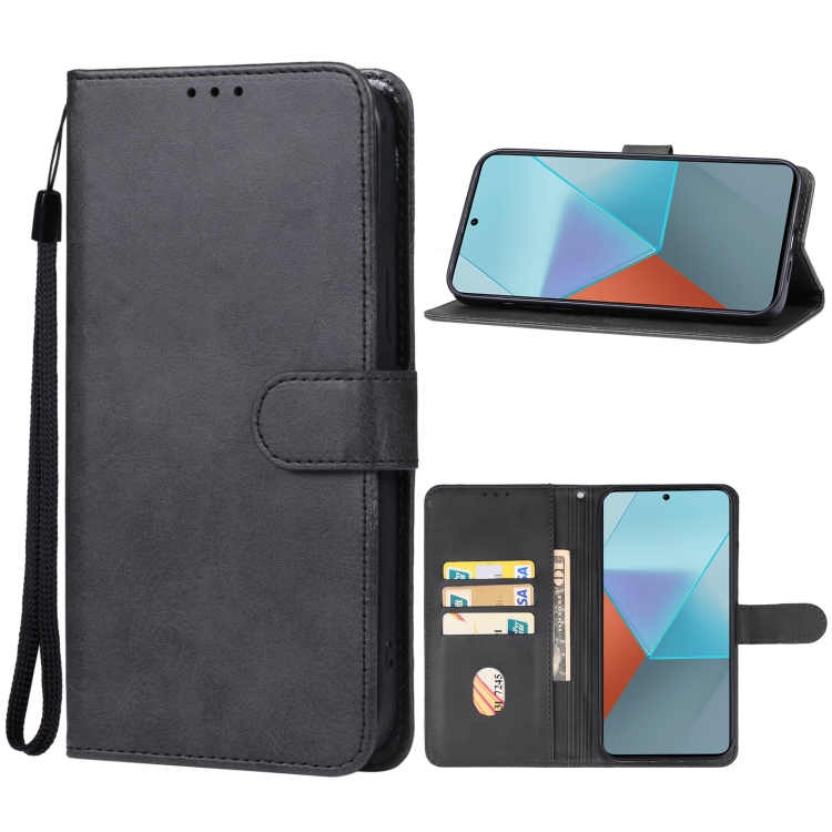 SOLID Peňaženkové puzdro pre Xiaomi Redmi Note 13 Pro - čierne