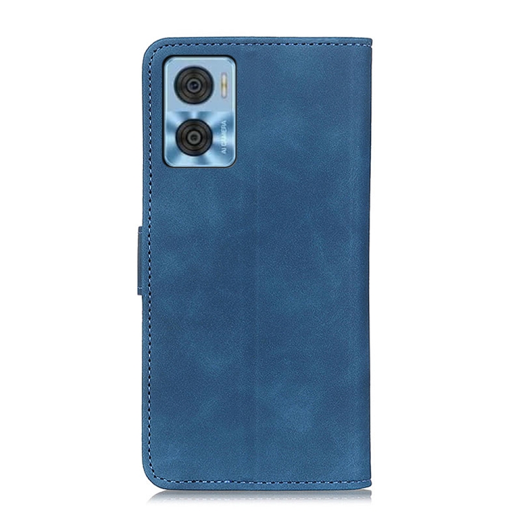 9D SKLO + PUZDRO 2v1 pre Motorola Moto E22 / E22i - Knižkové KHAZNEH modré
