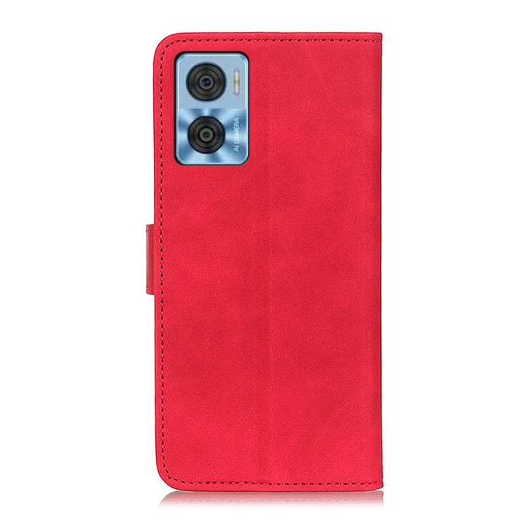 9D SKLO + PUZDRO 2v1 pre Motorola Moto E22 / E22i - Knižkové KHAZNEH červené