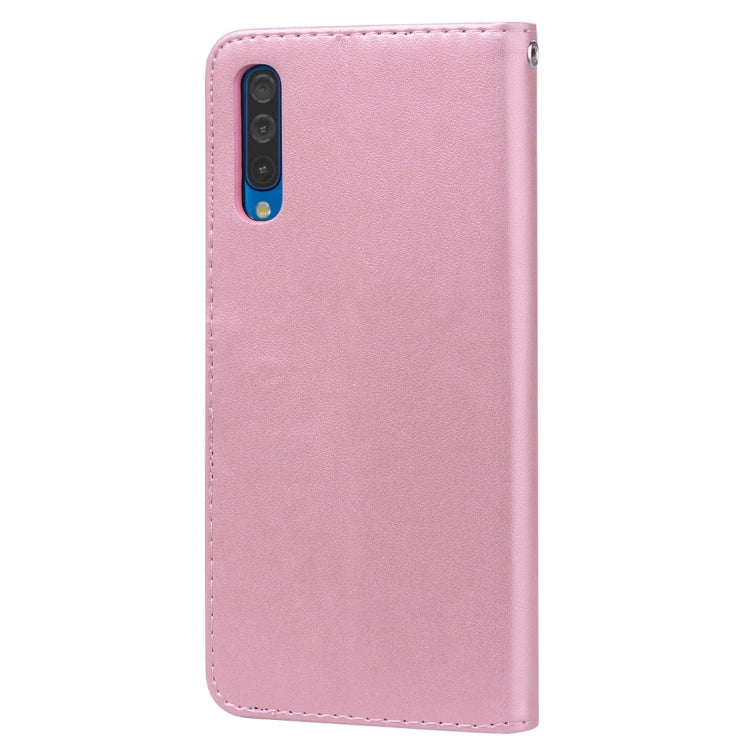 ROSE Knižkové puzdro pre Samsung Galaxy A50 - ružové