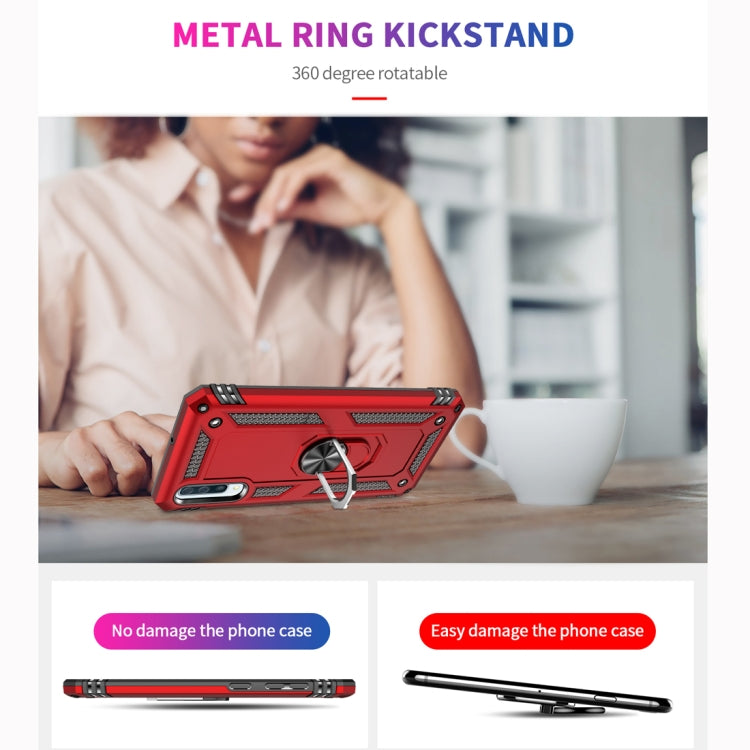 RING ARMOR Tvrdený kryt pre Samsung Galaxy A50 - zlatý