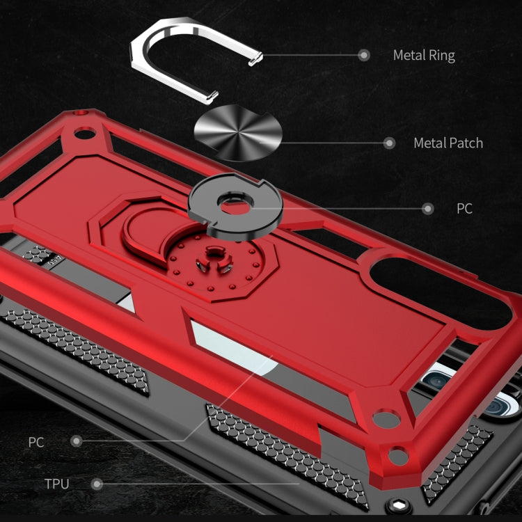 RING ARMOR Tvrdený kryt pre Samsung Galaxy A50 - čierny