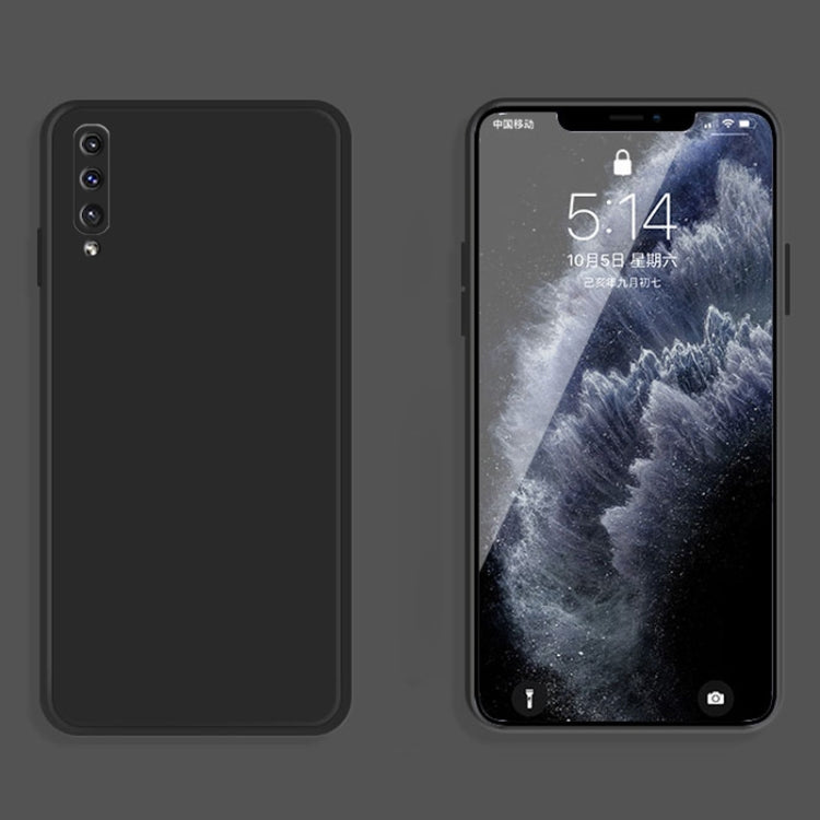 MATT Silikónový obal pre Samsung Galaxy A50 - čierny