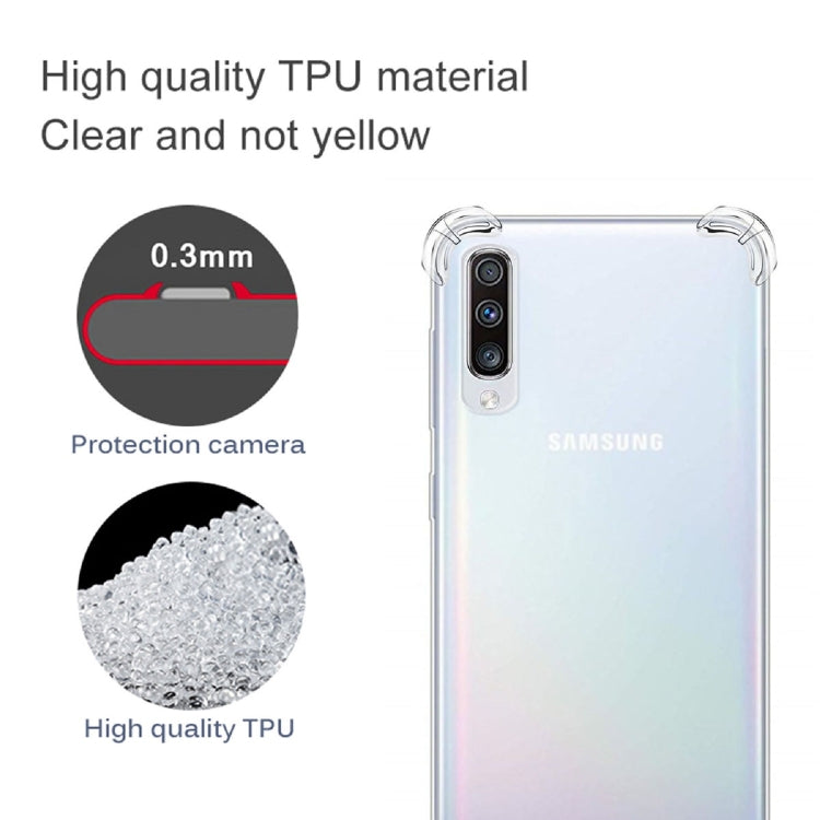 AIRBAG TRANSPARENTNÝ Silikónový obal pre Samsung Galaxy A50 - priesvitný