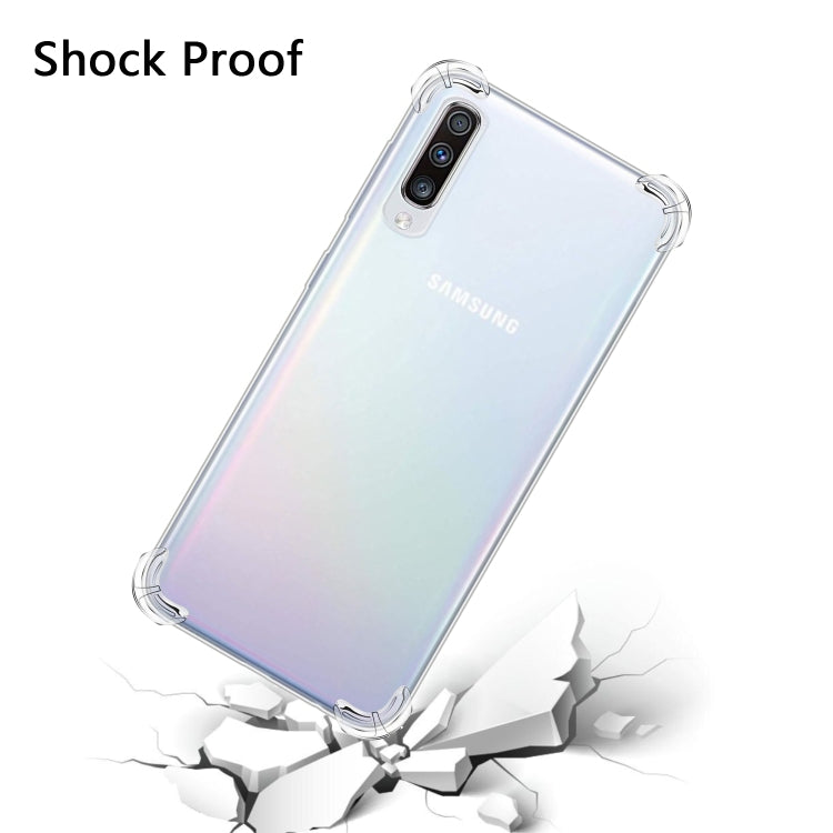 AIRBAG TRANSPARENTNÝ Silikónový obal pre Samsung Galaxy A50 - priesvitný