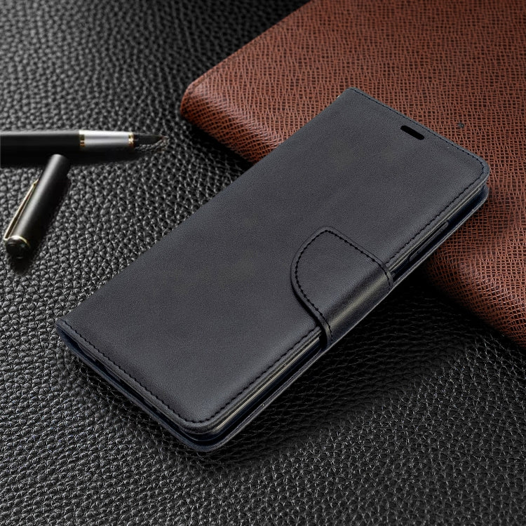 LAMBSKIN Knižkové puzdro pre Samsung Galaxy A51 - čierne