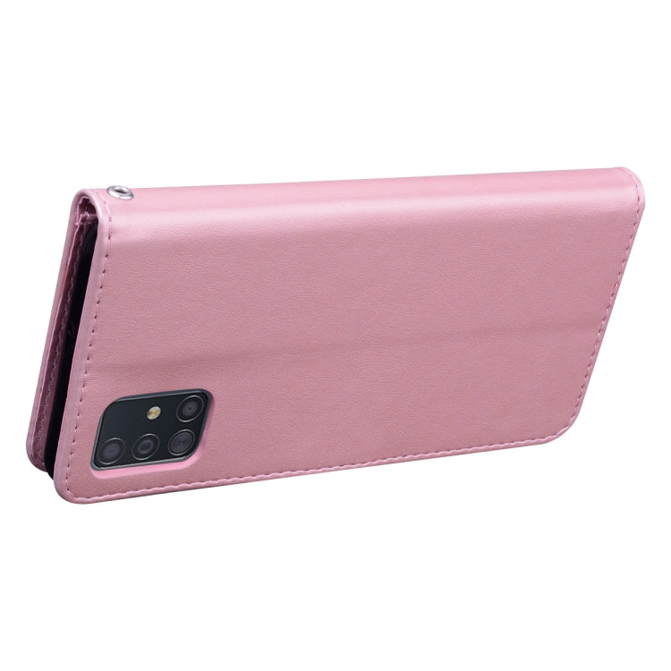 ROSE Knižkové puzdro pre Samsung Galaxy A51 - ružové