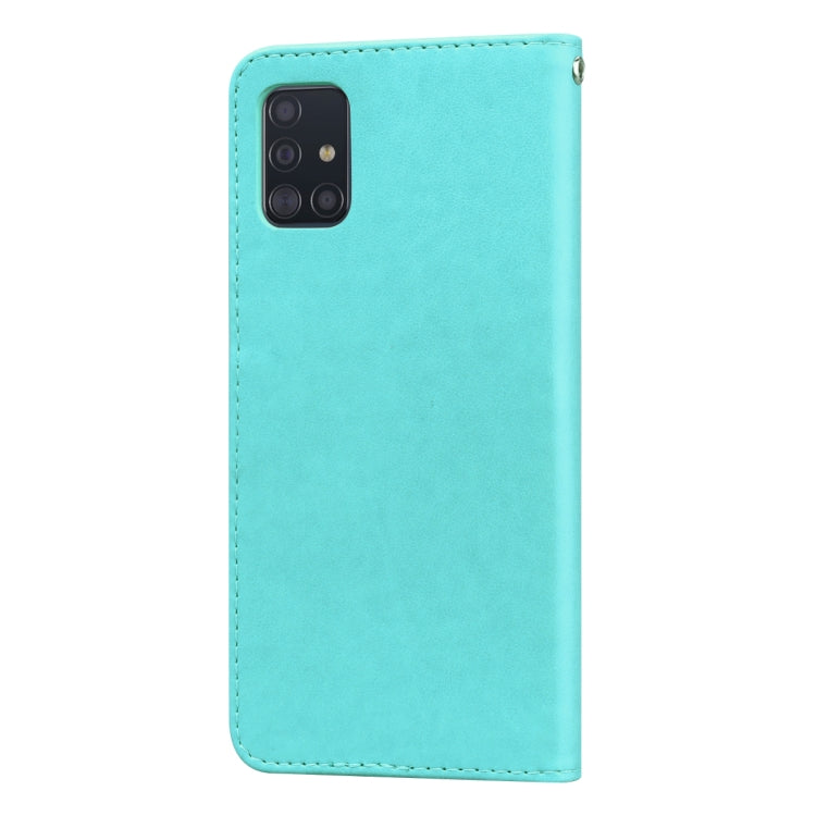 ROSE Knižkové puzdro pre Samsung Galaxy A51 - zelené