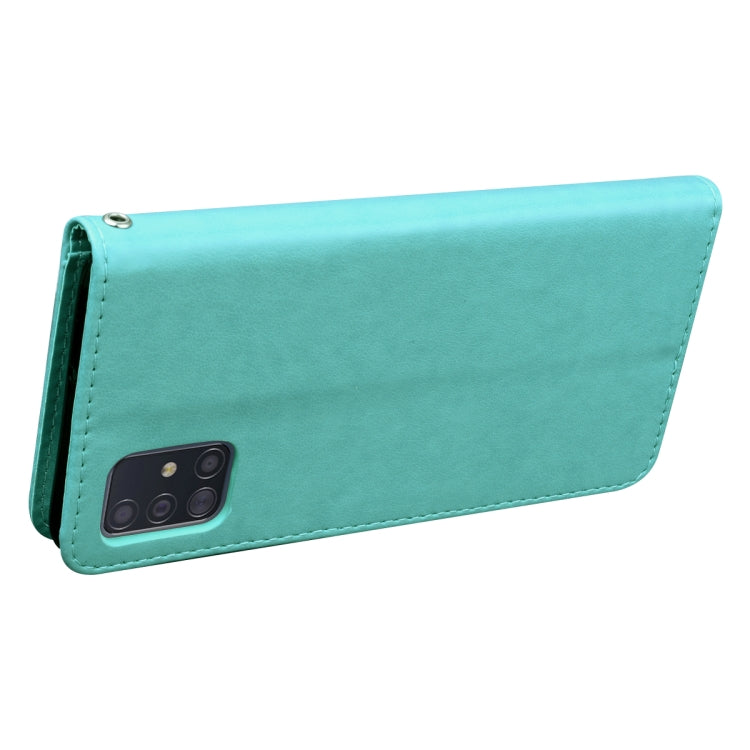 ROSE Knižkové puzdro pre Samsung Galaxy A51 - zelené