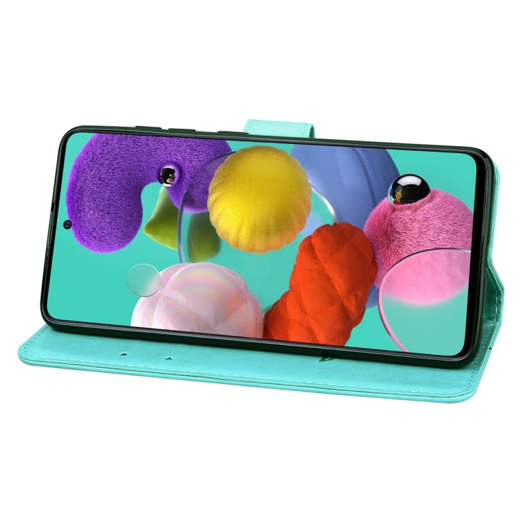 ROSE Knižkové puzdro pre Samsung Galaxy A51 - zelené