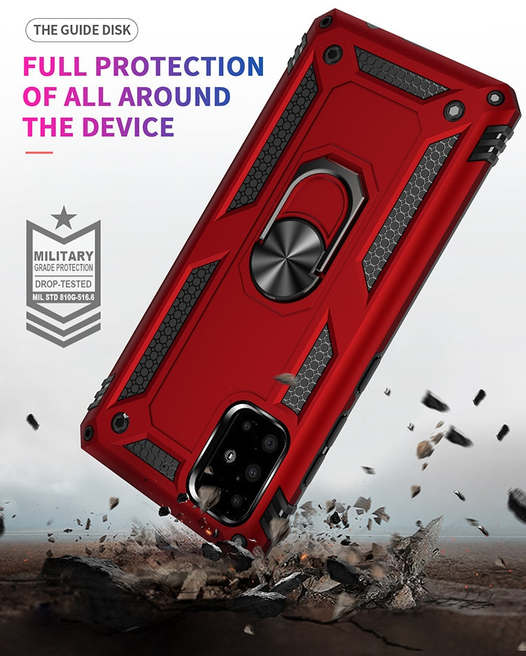 RING ARMOR Tvrdený kryt pre Samsung Galaxy A51 - červený