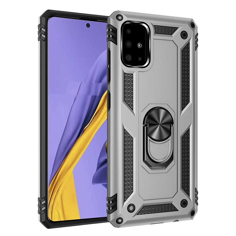 RING ARMOR Tvrdený kryt pre Samsung Galaxy A51 - sivý