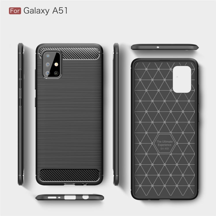 CARBON zadný obal pre Samsung Galaxy A51 - modrý