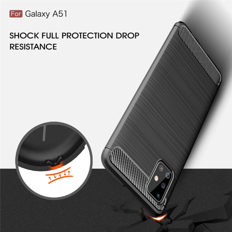 CARBON zadný obal pre Samsung Galaxy A51 - čierny