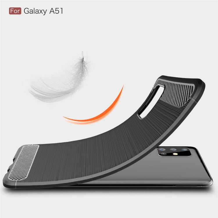 CARBON zadný obal pre Samsung Galaxy A51 - čierny