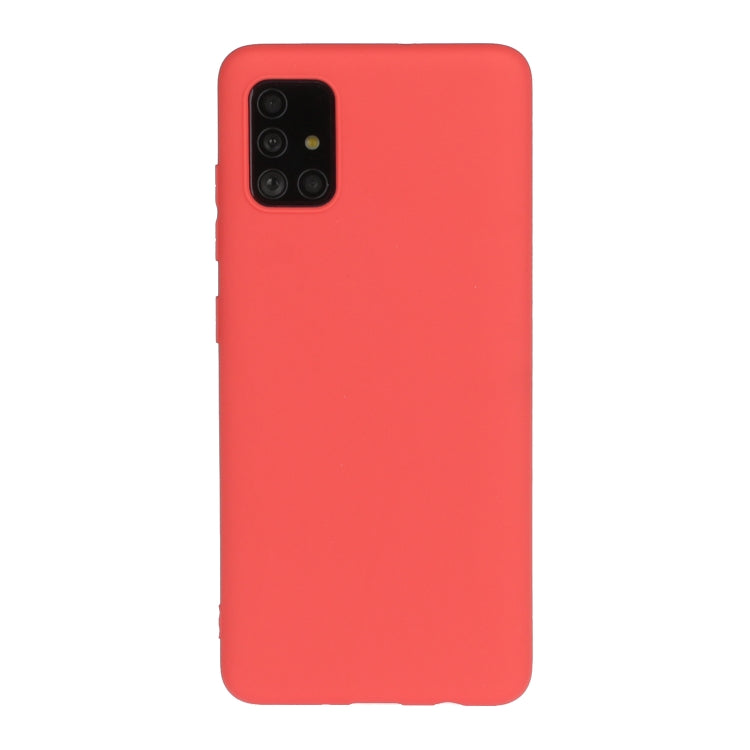 MATT Silikónový obal pre Samsung Galaxy A51 - červený