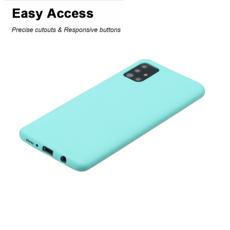 MATT Silikónový obal pre Samsung Galaxy A51 - modrý
