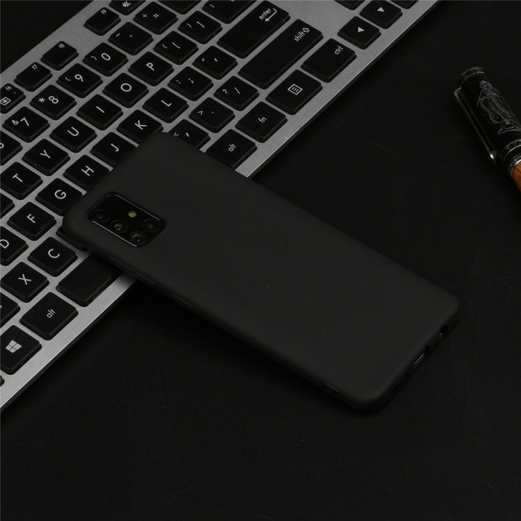 MATT Silikónový obal pre Samsung Galaxy A51 - čierny