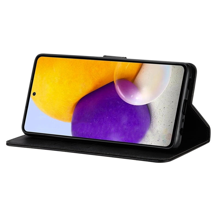 GUSSIM Knižkové puzdro pre Samsung Galaxy A52 / A52s / A52 5G - čierne