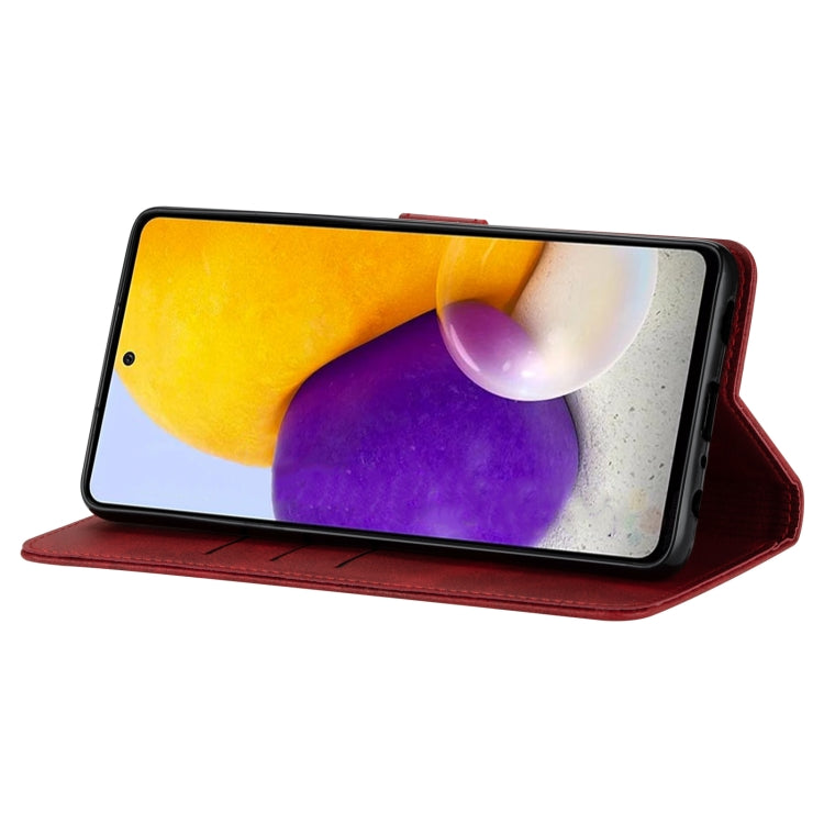 GUSSIM Knižkové puzdro pre Samsung Galaxy A52 / A52s / A52 5G - červené