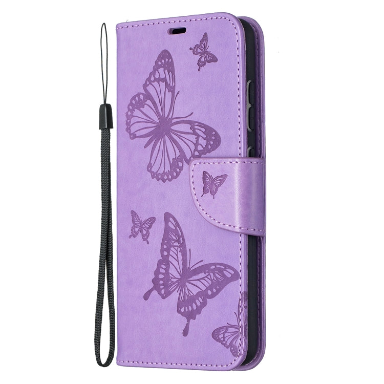 BUTTERFLY Knižkové puzdro pre Samsung Galaxy A52 / A52s / A52 5G - fialové