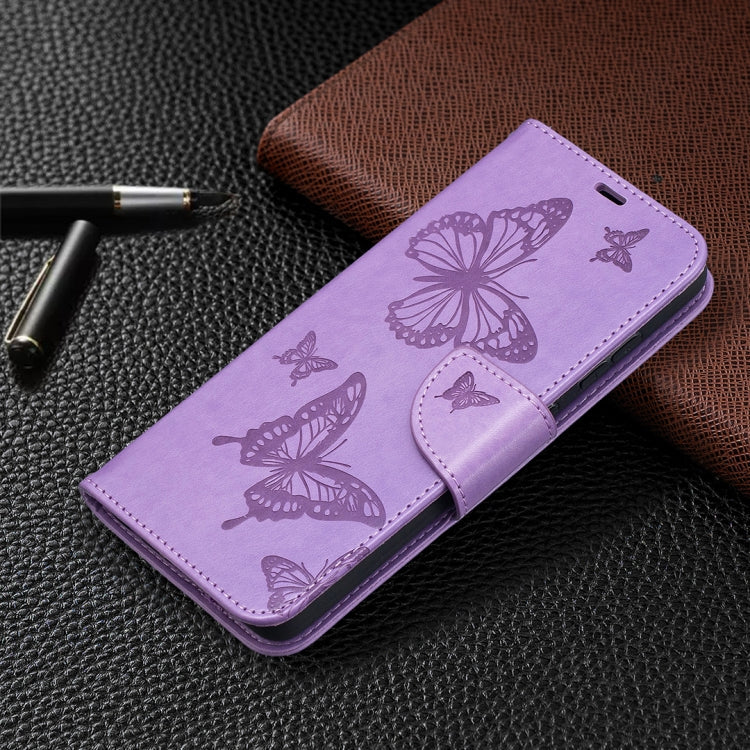BUTTERFLY Knižkové puzdro pre Samsung Galaxy A52 / A52s / A52 5G - fialové