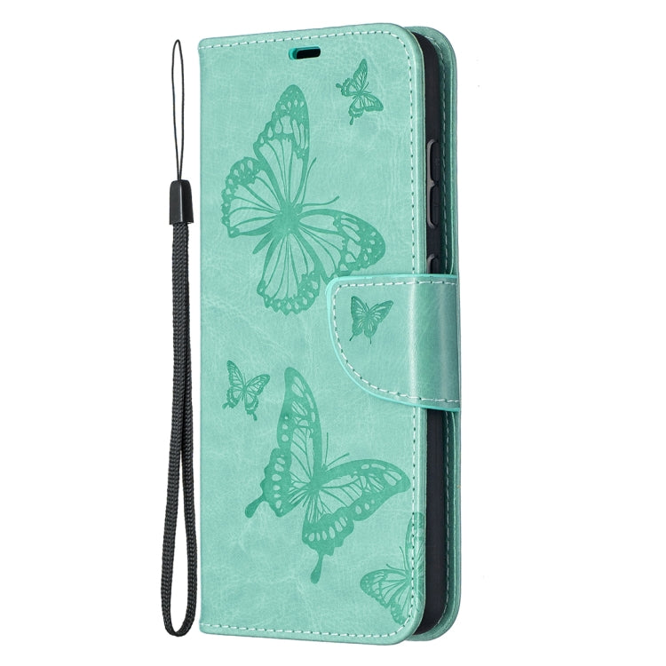 BUTTERFLY Knižkové puzdro pre Samsung Galaxy A52 / A52s / A52 5G - zelené