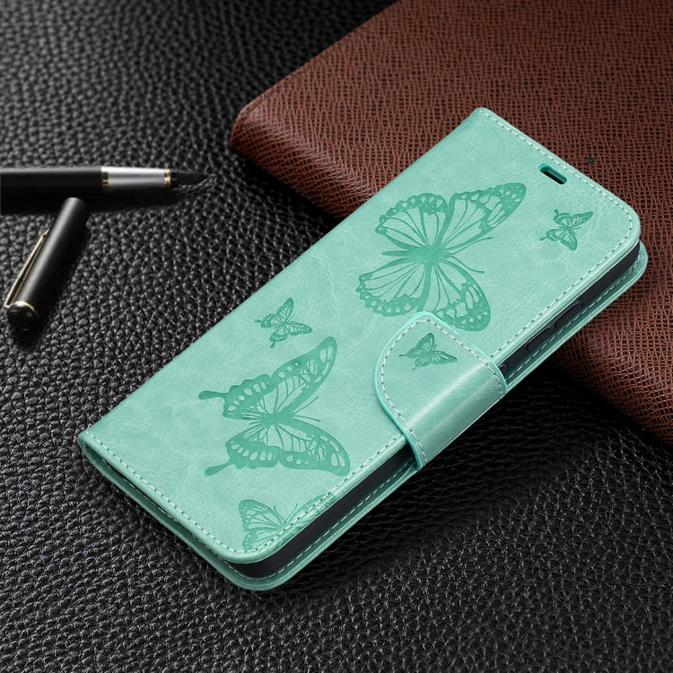 BUTTERFLY Knižkové puzdro pre Samsung Galaxy A52 / A52s / A52 5G - zelené