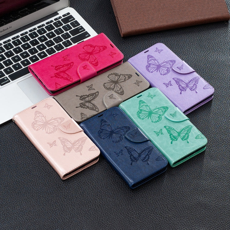 BUTTERFLY Knižkové puzdro pre Samsung Galaxy A52 / A52s / A52 5G - zelené